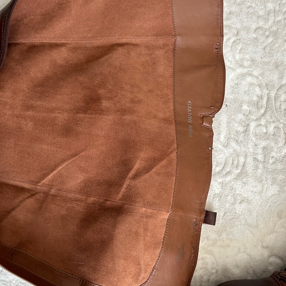 Gianni Bini Boot Knee High and Side Zipper color Brown shoes Size 8MW - Picture 12 of 16